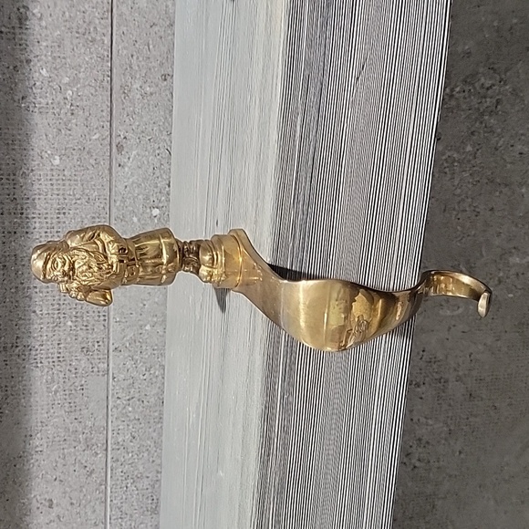 Other - Vintage Brass Santa Mantle Stocking Hook